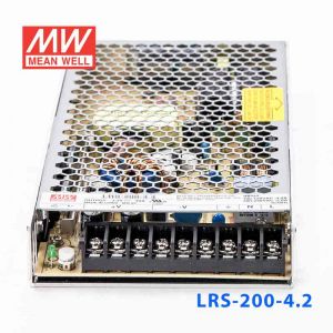 LRS-200-4.2 168W 4.2V40A输出（输入电压开关选择型)明纬超薄高性能开关电源