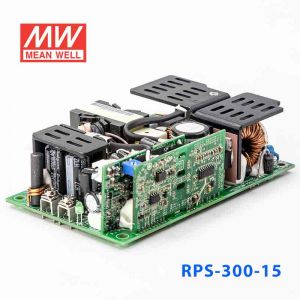 RPS-300-15  300W  15V 20A 单路输出PFC微漏电流低空载损耗无外壳医用明纬开关电源