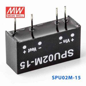 SPU02M-15  2W  12V-15V  非稳压单路输出明纬DC-DC转换模块电源