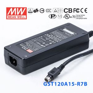 GST120A15-R7B 105W 15V7A高效能低空载损耗绿色节能桌上型适配器