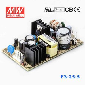 PS-25-5  25W  5V 5A  单路输出无外壳PCB板明纬开关电源