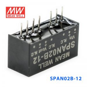 SPAN02B-12 2W 18~36V 转 12V 167mA非稳压单路输出DC-DC模块电源