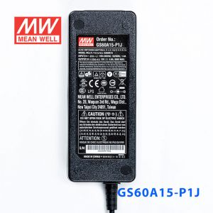 GS60A15-P1J 60W 15V4A 输出绿色能源明纬电源适配器(三线插口)