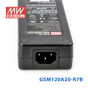 GSM120A20-R7B 120W 20V6A输出明纬高能效医疗型外置桌面型电源适配器