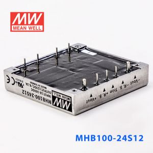 MHB100-24S12 100W 18~36V 输入 12V8.3A稳压单路输出明纬DC-DC转换电源 