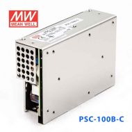 PSC-100B-C 100W 27.6V1.25A 单路输出带浮充电直流UPS裸板加外壳明纬安防电源