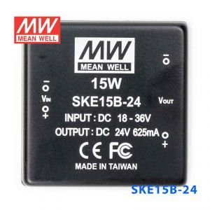 SKE15B-24  15W  18~36V  输入  24V  单路输出明纬DC-DC转换模块电源