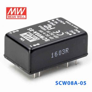 SCW08A-05  8W  9~18V  输入 5V  稳压单路输出明纬DC-DC转换模块电源