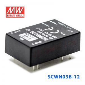 SCWN03B-12 3W 18～36V 转 12V 0.25A 非稳压单路输出DC-DC模块电源