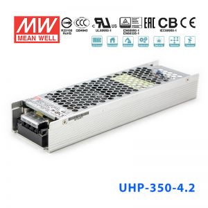 UHP-350-4.2  252W 4.2V 60A 明纬PFC高性能超薄电源