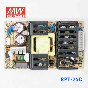 RPT-75D 75W  +5V 7A +24V 2A +12V 1A  三路输出绿色明纬医用无外壳电源