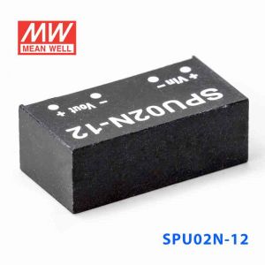 SPU02N-12  2W  24V-12V  非稳压单路输出明纬DC-DC转换模块电源