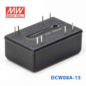 DCW08A-15  8W  9~18V 输入  ±15V  稳压双路输出明纬DC-DC转换模块电源