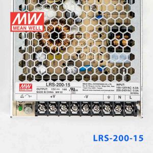 LRS-200-15 210W 15V14A输出（输入电压开关选择型)明纬超薄高性能开关电源 