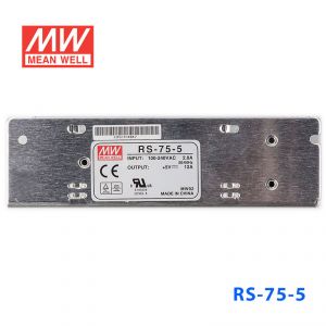 RS-75-5 75W 5V12A 单路输出明纬开关电源(G3系列-高性能内置有外壳)