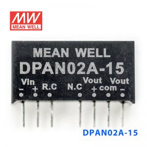 DPAN02A-15 2W 9~18V 转±15V 67mA 非稳压双路输出DC-DC模块电源