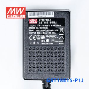 GST18E15-P1J 18W 15V1.2A高效能低空载损耗绿色节能欧规适配器