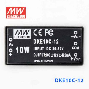 DKE10C-12  10W  36~72V  输入  ±12V  双路输出明纬DC-DC转换模块电源