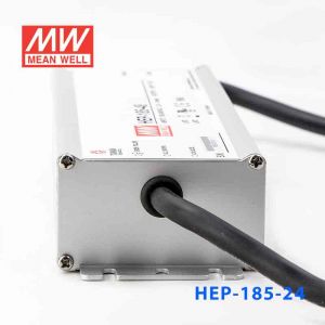 HEP-185-24   185W 24V 7.8A无风扇全密封IP68防护高效率明纬电源