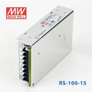 RS-100-15 100W 15V7A 单路输出明纬电源(G3系列-高性能内置有外壳)