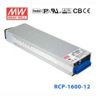 RCP-1600-12  1600W  12V 单组输出1U低外型机架安装前置式明纬电源