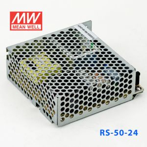 RS-50-24 50W 24V2.2A 单路输出明纬开关电源(G3系列-高性能内置有外壳) 