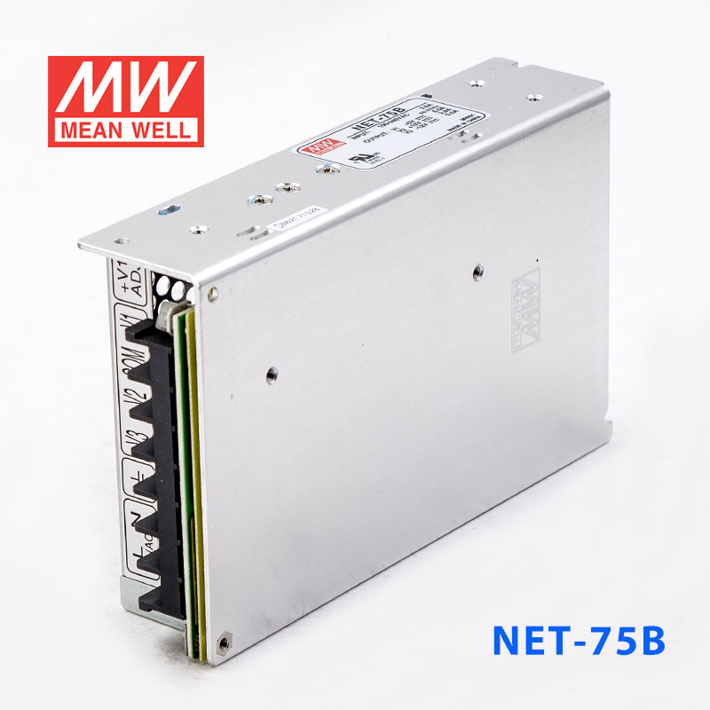 NET-75B  75W  5V 7A +12V 3.5A -12V 0.7A  三路输出明纬开关电源(NE系列)