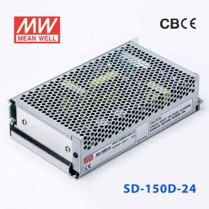 SD-150D-24  150W  72~144V  输入 24V 6.3A  输出有外壳明纬DC-DC转换电源