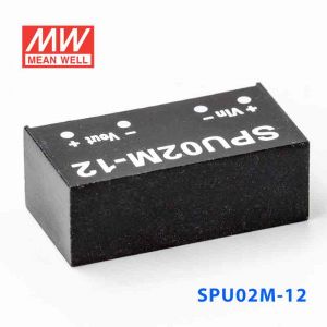 SPU02M-12  2W  12V-12V  非稳压单路输出明纬DC-DC转换模块电源