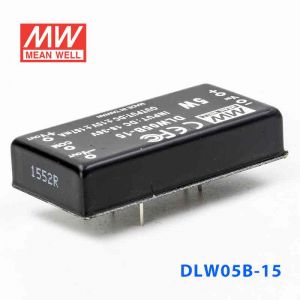 DLW05B-15  5W  18~36V  输入  ±15V  稳压双路输出明纬DC-DC转换模块电源