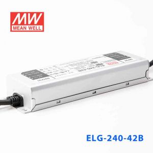 ELG-240-42B 240W 42V 5.71A    B型(0～10V/PWM/电阻调光)/铝壳IP67/100～305Vac输入)明纬PFC防水LED电源