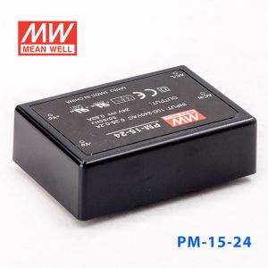 PM-15-24  15W  24V 0.63A  微漏电塑封Class2单路输出板上型医用明纬开关电源