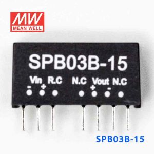 SPB03B-15  3W  18~36V  输入 15V  稳压单路输出明纬DC-DC转换模块电源