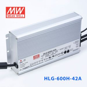 HLG-600H-42A  600W  42V 14.3A  强耐环境恒压+恒流PFC高效铝壳IP65防水LED电源(恒流值通过内部电位器调整)