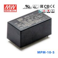 MPM-10-5台湾明纬10W 80~264V输入 5V2A输出绿色医疗基板型电源