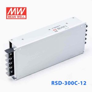 RSD-300C-12  300W  28.8-67.2V 输入12V 25A  铁路用外壳型单路输出DC-DC转换明纬开关电源