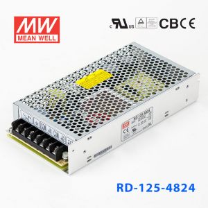 RD-125-4824台湾明纬24V48V双路电源125W直流稳压48V2A 24V2A