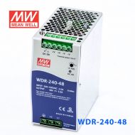 WDR-240-48 240W 48V5A 高输入电压高效率高PFC单路输出DIN导轨电源