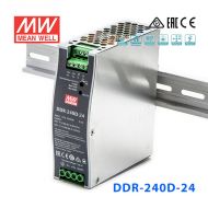 DDR-240D-24明纬240W 67.2~154V输入 24V10A输出导轨型DC-DC电源