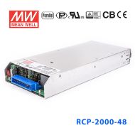 RCP-2000-12  2000W  12V 输出带PFC功能明纬1U机架电源模组