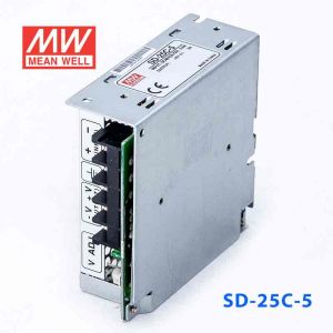 SD-25C-5  25W  36~72V 输入 5V 5A  输出有外壳明纬DC-DC转换电源