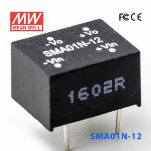 SMA01N-12  1W  24V-12V  非稳压单路输出明纬DC-DC转换模块电源