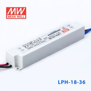 LPH-18-36    18W  220V输入   36V   0.5A明纬牌恒压输出IP67防水塑壳LED电源