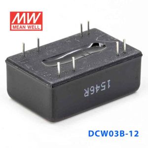 DCW03B-12  3W  18~36V  输入 ±12V  稳压双路输出明纬DC-DC转换模块电源