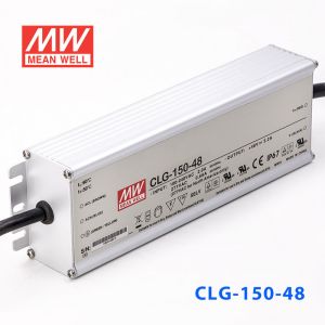 CLG-150-48  150W  48V 3.2A 恒压+恒流PFC高效铝壳IP67防水LED电源(引线接线) 