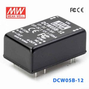 DCW05B-12  5W  18~36V 输入  ±12V  稳压双路输出明纬DC-DC转换模块电源