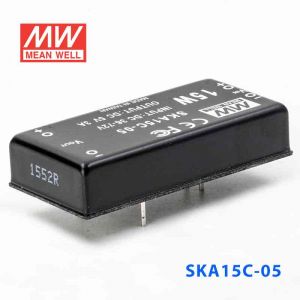 SKA15C-05  15W  36~72V  输入 5V  稳压单路输出明纬DC-DC转换模块电源