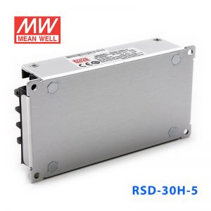 RSD-30H-5 30W 40~160V输入 5V 6A 输出铁道专用明纬DC-DC转换电源