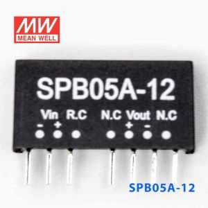 SPB05A-12  5W  9~18V  输入 12V  稳压单路输出明纬DC-DC转换模块电源