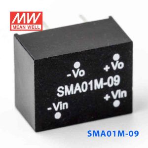 SMA01M-09  1W  12V-9V  非稳压单路输出明纬DC-DC转换模块电源